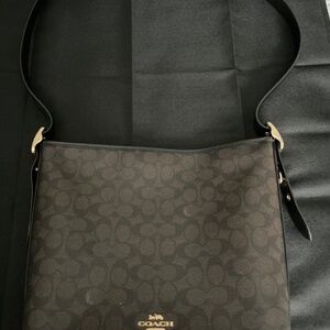 Coach Bag Laurel Shoulder Bag Black/Brown CC